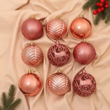 Set of balls Plastic D-8 cm, 9 pcs 