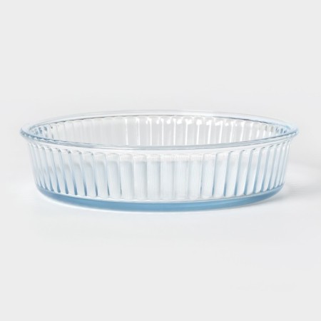 Glass dish for baking, d = 26 cm, h = 6 cm