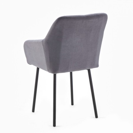 Liberty chair, velor graphite/black-4