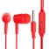 Headphones Exployd Ex-HP-1370, vacuum, microphone, 102 dB, 32 Ohms, 3.5 mm, 1.2 m, red