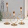 Climber Metal "Aurelius" set 3 pcs gold d = 2cm height 26; 20.5; 16.5 cm 9.5x8x26 cm