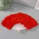 Fan plastic, pen "red" h = 26 cm 25 blades 3x50x26 cm