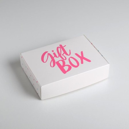 Gift folding box, packaging, "gift box", 21 x 15 x 5 cm