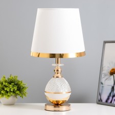 Gaura table lamp E27 40W white-gold 25x25x45.5 cm Risalux