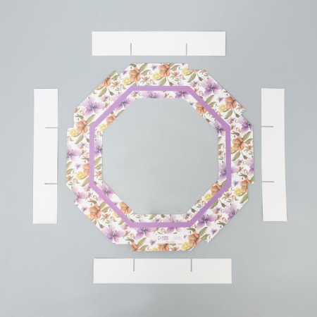 Confectionery box, packaging "Flower Gamma", 29 x 29 x 5 cm-3