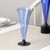 Single-wing “cone”, 150-180 ml, 6 pcs in packaging, blue color with a black leg
