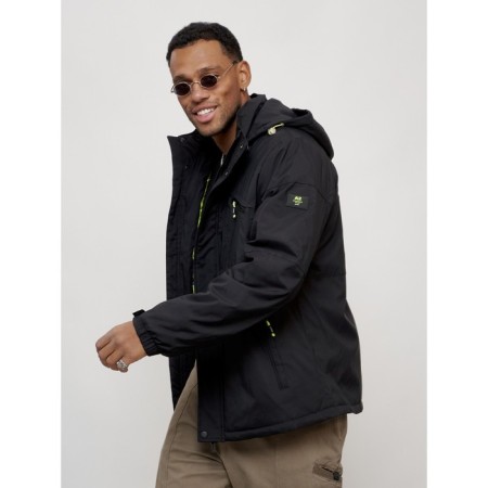 Sports male jacket, size 54, black color-11