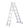 Enkor 69697 staircase, two -section, aluminum, 9 steps