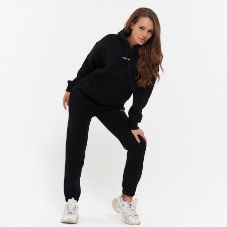 Women's costume (sweatshirt/trousers), black color, size 42 (s)
