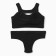 Female set (top, panties) Black color, size 46-48