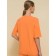 Female T -shirt, size 48, orange color