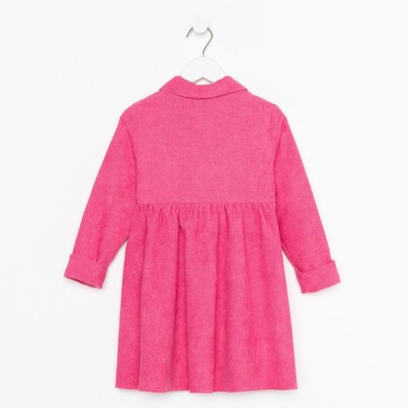 Платье детское KAFTAN "Velvet", р. 30 (98-104), ярко-розовый-7
