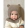 Hat-hat Children's Winter Pure Love Warm, size 44-46, beige color