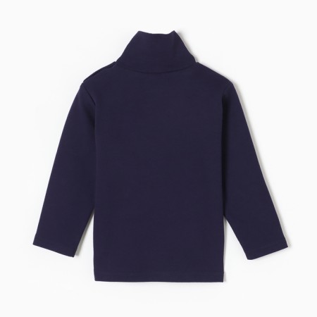 Turtleneck for boys, dark blue color, height 86 cm-3