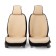 Front seats Car Performance, 2 pcs, Fiberflax (soft flax), rhombus, beige