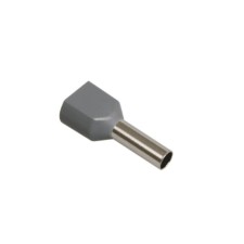 Tips-Gilse IEK 2 4.0-12, 2x4.0 sq. Mm, isolated, gray, units. 100 pcs, ute10-d4-0-100 2