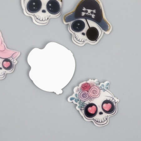 Acrylic decor "Funny Skull" MIX 3.4x3.1 cm-2