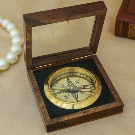 Compass "hiking" brass 4x11.3x11.3 cm-1