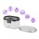 Ultrasonic sink KitFort KT-6436, 50 W, 0.5 l, white-black