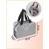 Cosmetic bag with zipper, dairy color