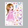 Stick plastic interior color "Baby with butterflies" 30x40 cm