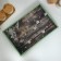 Wooden tray for breakfast "Provence. Apple petals", 43 × 27.5 × 7 cm, green
