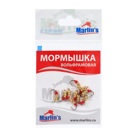 Mormyshka tungsten Marlin’s Murash No. 2, 3.5 mm, 0.65 g, color gold, 10 pcs-1