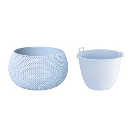 SPLOFY BOWL KASPO, 2 subjects: internal and outer capacitance, 9 l, blue color
