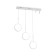 LED LED suspension with a remote control Ambrella Light, Linetech, FL5277, LED, 59 W, 4425LUM, 3000-6400K, white color