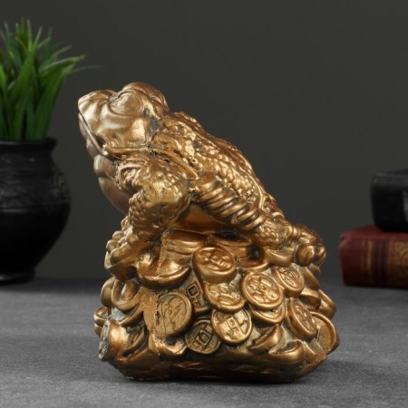 Figure "Frog on Monets" Malaya 14x14x15cm-1