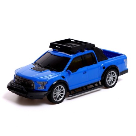 RACE RACE RACE, 1:16, pedal and steering wheel, works from batteries, blue color-1
