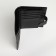 Male purse on the button, department for auto documents, black color
