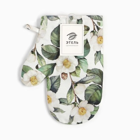 Mittens-Open Ethel "Camellia" 20x27 cm, 100% cotton, sarzha 190 g/m2-3