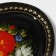 Glass Soldier Oval Dolyana "Folk Motives", 24.5 × 15 cm, black color
