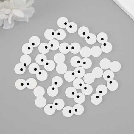 Decor for the creativity of the leatherette "Eye" set of 25 pcs 2.3x1.2 cm-2