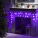 Garland "fringe" 1.8 × 0.5 m, IP20, transparent thread, 48 LED, purple glow, 8 modes, 220 V