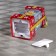 LED figure "Red Gift with Gingerbread" 6.3 × 11.5 × 6.3 cm, plastic, AAAX3 batteries (not complete), flame effect