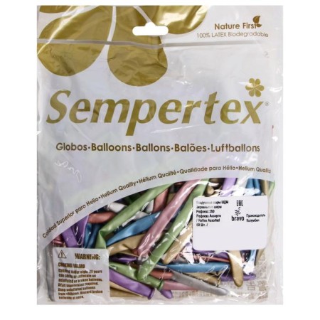 260 Reflex Twisting Ball, set 50 pcs., Mix-1