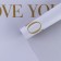 Flower film Two -way Packaging “Love You”, lilac, 56 x 56 cm