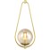 Suspension lamp Globo 1x27 40W, size 20x15x63.5-150 cm, color gold