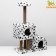 House for cats with a clamp "two -level", 72 x 37 x 110 cm, jute, Dalmatian