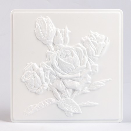 Reusable coloring "Pink roses" 20 × 20 cm-4
