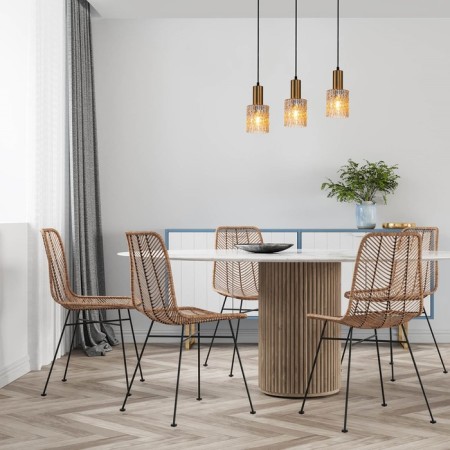 Suspended lamp 3x40W E27, size 59x11x178.5 cm-5