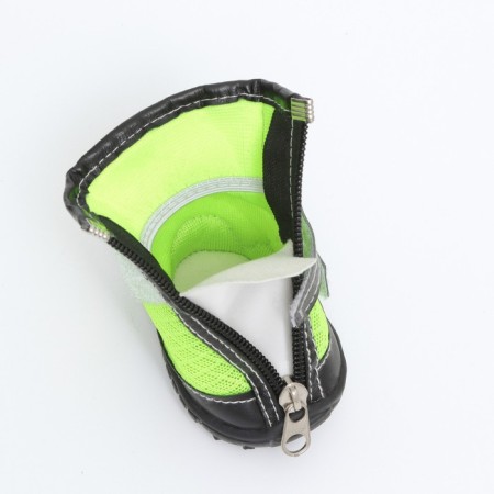 The boots are tall for large dogs, set 4 pcs, size M (sole 9x6.4 cm), black-salam-3