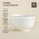 SALATE SL HOME "CASCARO", 900 ml, D = 16 cm, set 2 pcs, bone porcelain, white