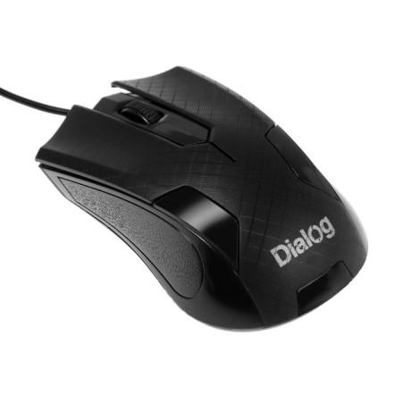 The mouse Dialog MOP-08U Pointer Optical, wired, optical, 3 buttons, 1200 dpi, USB, black