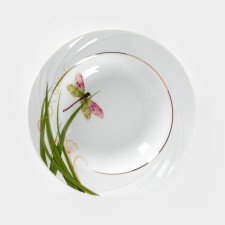 Porcelain Porcelain “Dragonfly”, 230 ml, D = 20 cm, white