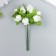 Flowers for decorating "rose form" white 1 bouquet = 12 colors 10 cm