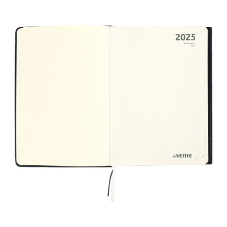 Dated diary 2024 A5 176 sheets, Devente.tudor, solid cover of artificial leather, lies, cream block 70 g/m2, black-10