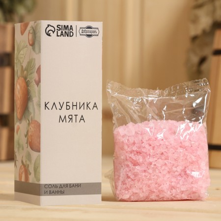 Salt for a bath and bath "strawberries - mint" 150 g of Dobroparov